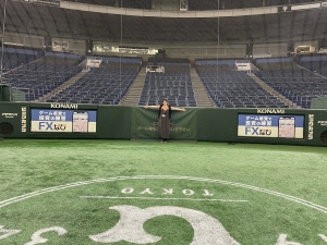 2022年8月14日 巨人vs広島戦＠東京ドームにバックネット裏看板広告を出稿させていただきました。